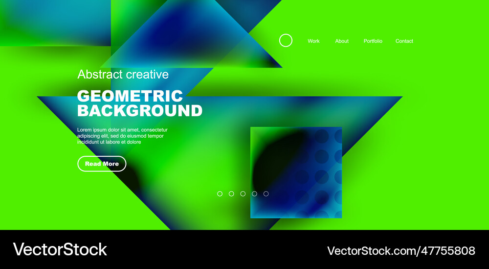 Geometric elements - squares and triangles Vector Image