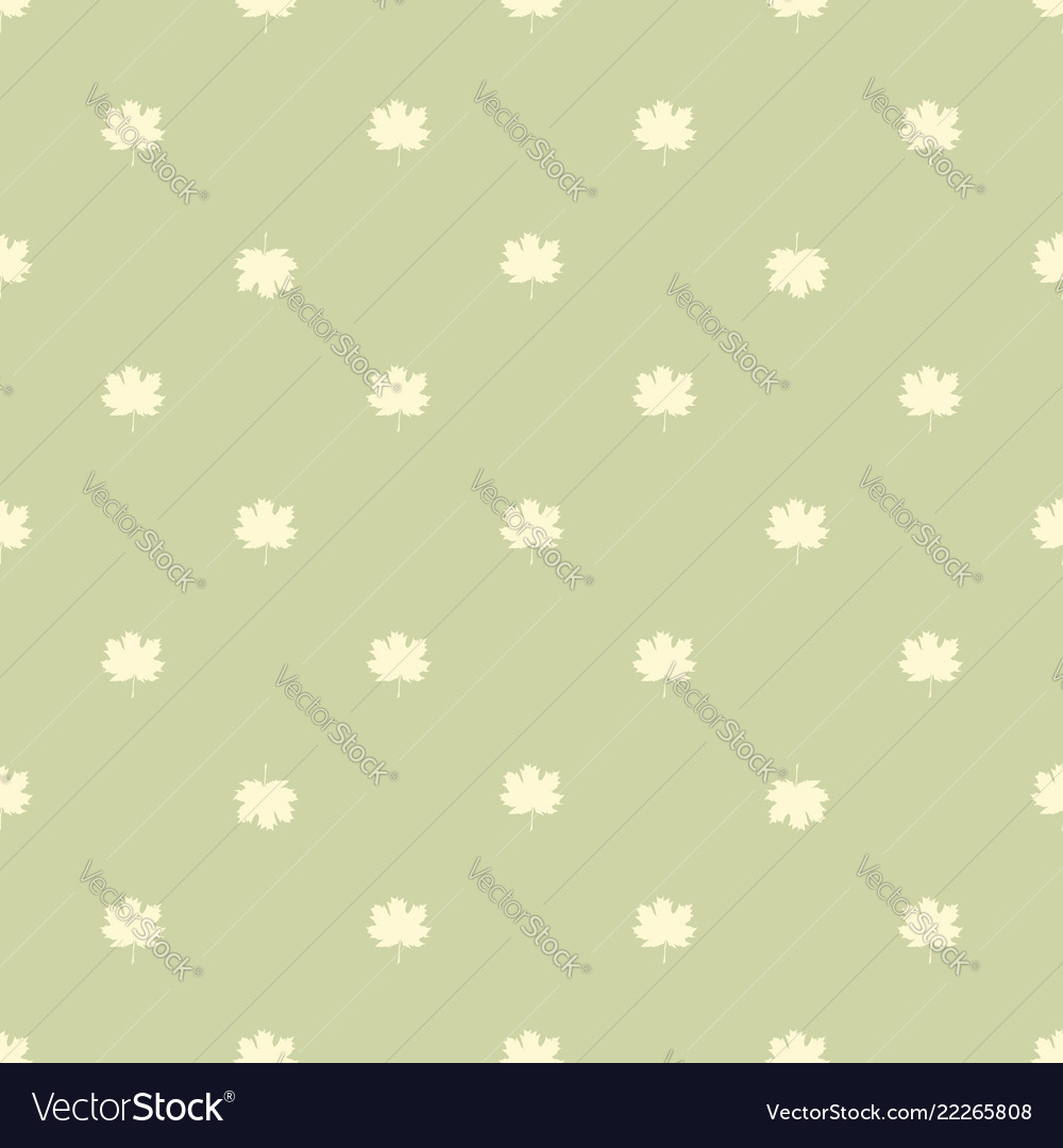 Seamless pattern with autumn maple leaves