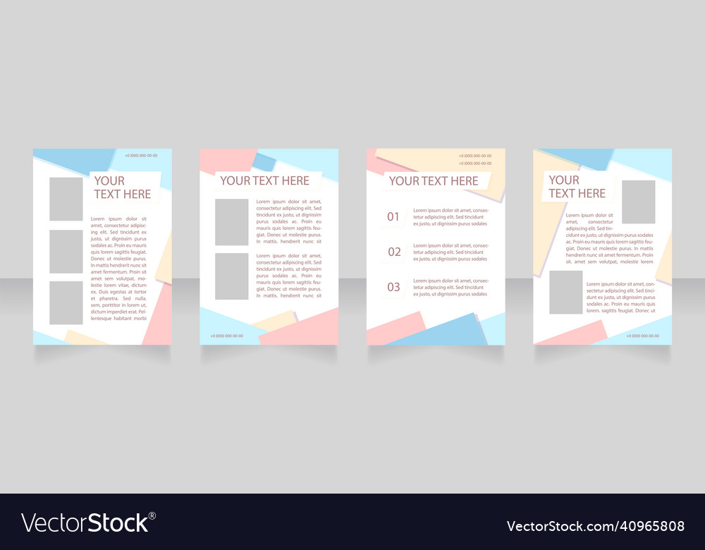 Start up fundraising promotion blank brochure