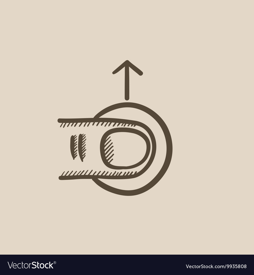 Touch screen gesture sketch icon