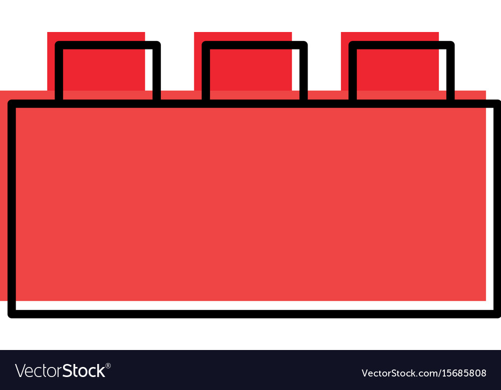 Toy blocks structure icon