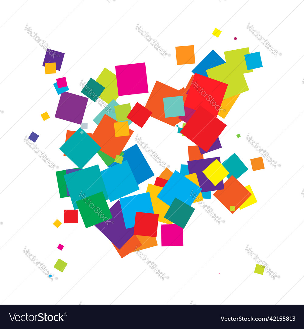 Abstract overlapping squares pattern vector image Abstract overlapping squares pattern