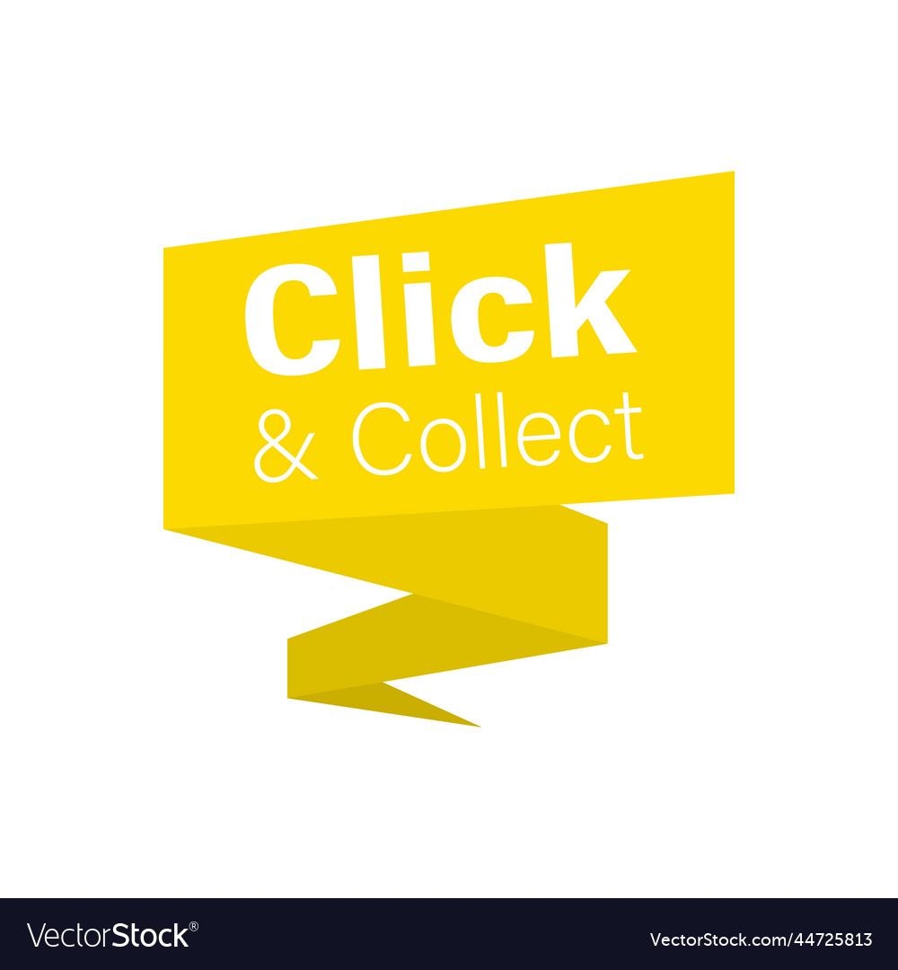 Click and collect on speech bubble