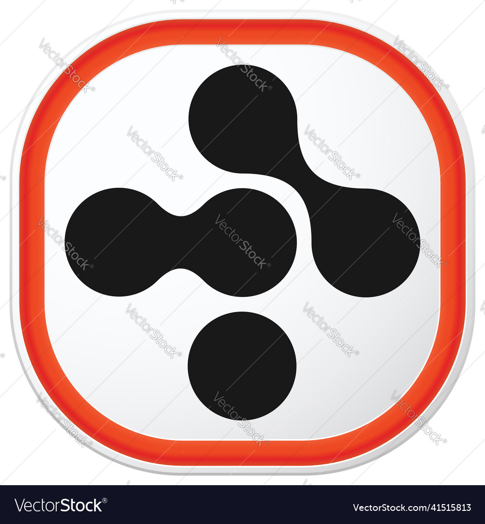 Connected circles nodes as technology tech vector image Connected circles nodes as technology tech