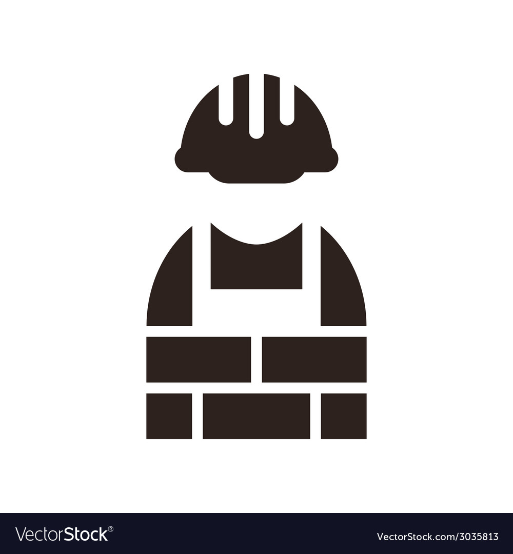 Construction worker icon