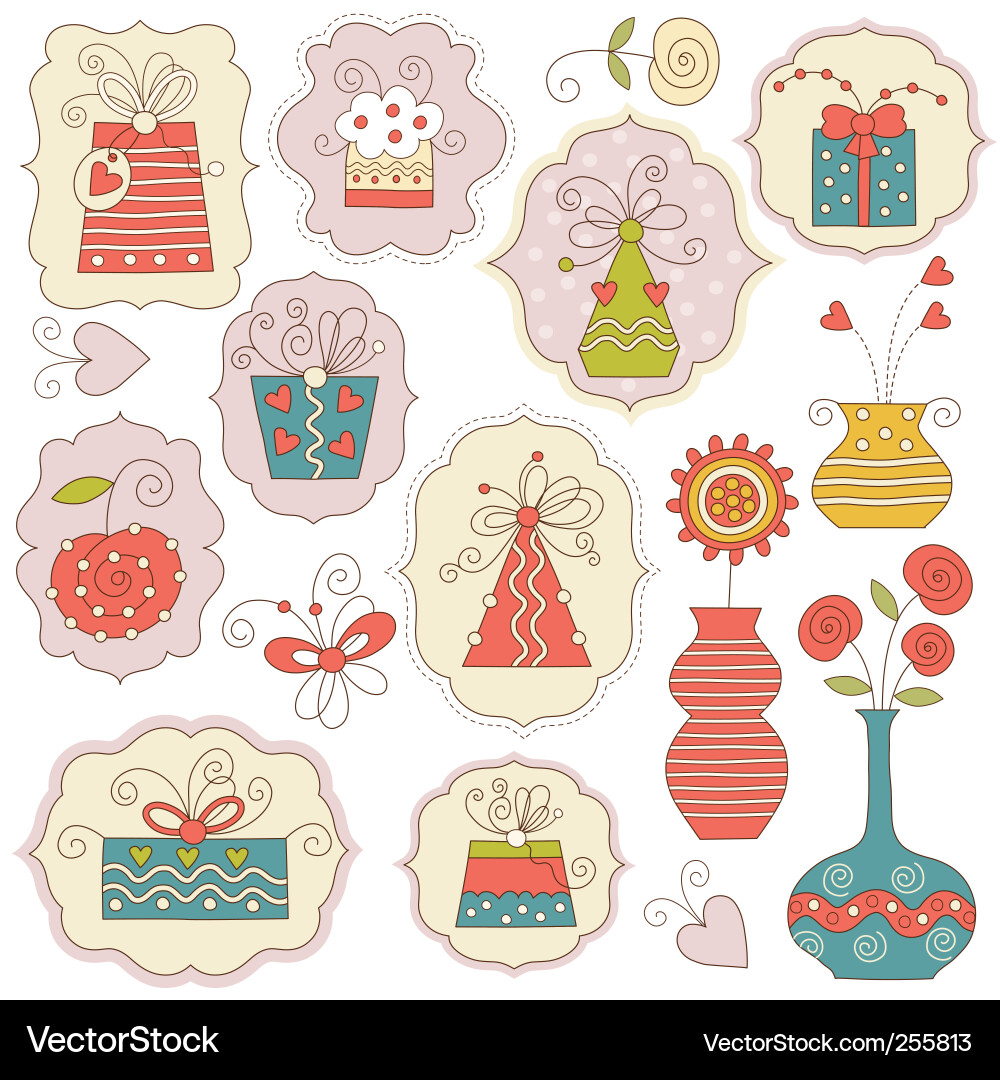 Cute holiday element Royalty Free Vector Image