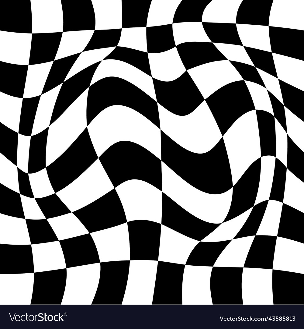 Distorted deformed grids Royalty Free Vector Image