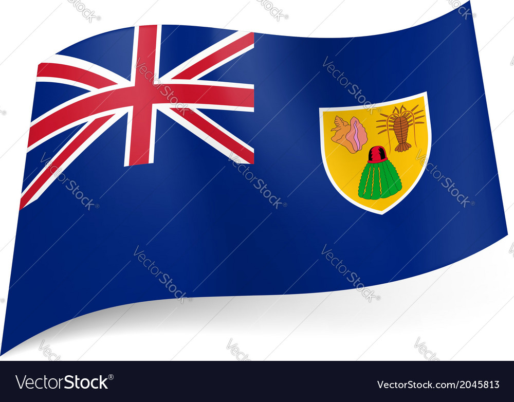 Flag of Turks and Caicos Islands Royalty Free Vector Image