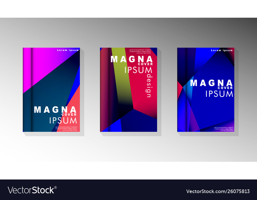 Geometric style with gradients and transparency vector image Geometric style with gradients and transparency
