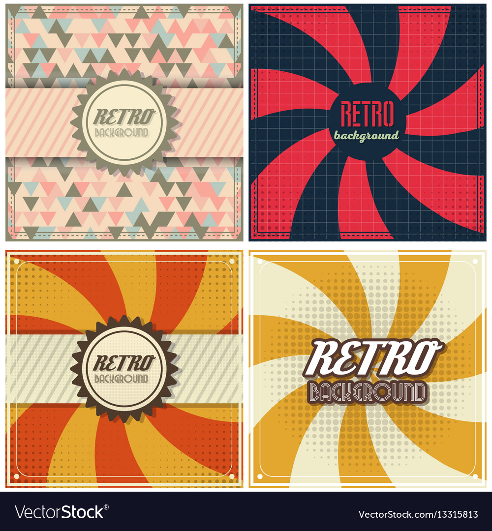 Old retro vintage style background design template