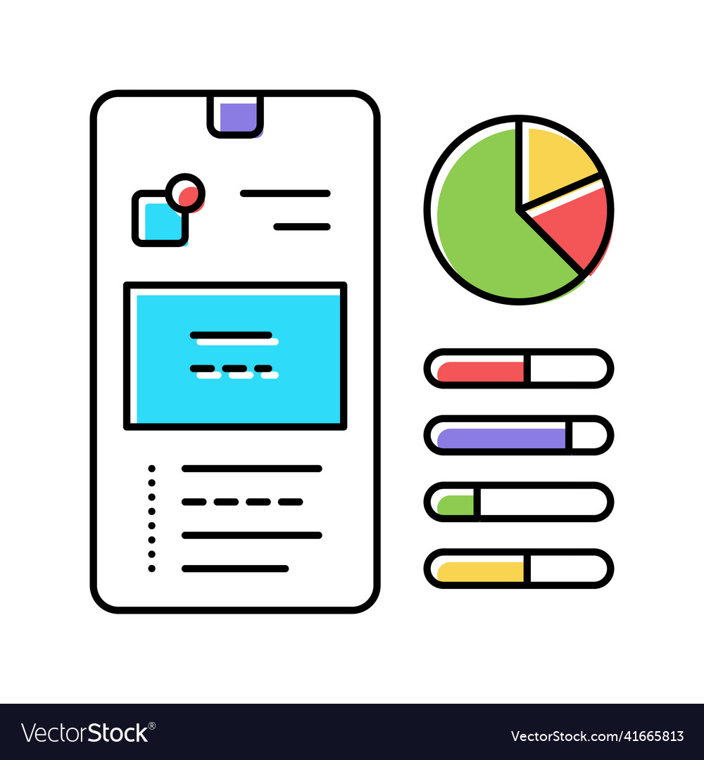 Smartphone optimize color icon Vector Image Smartphone optimize color icon