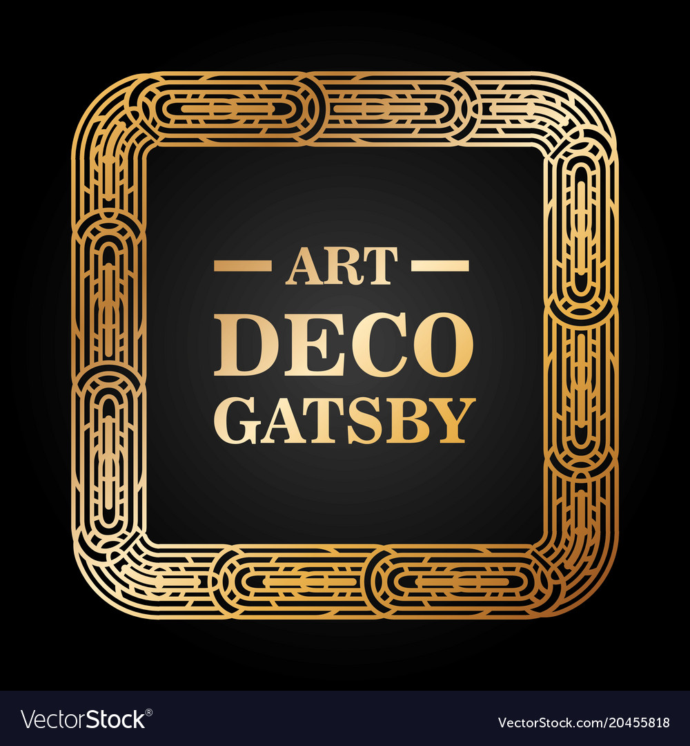 Art deco element gatsby design