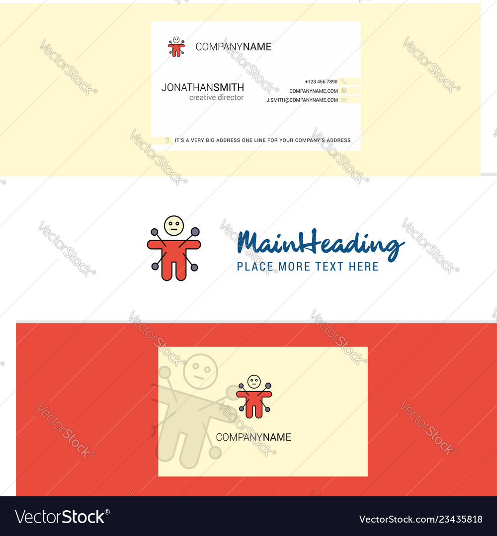 Beautiful magic doll logo and business card