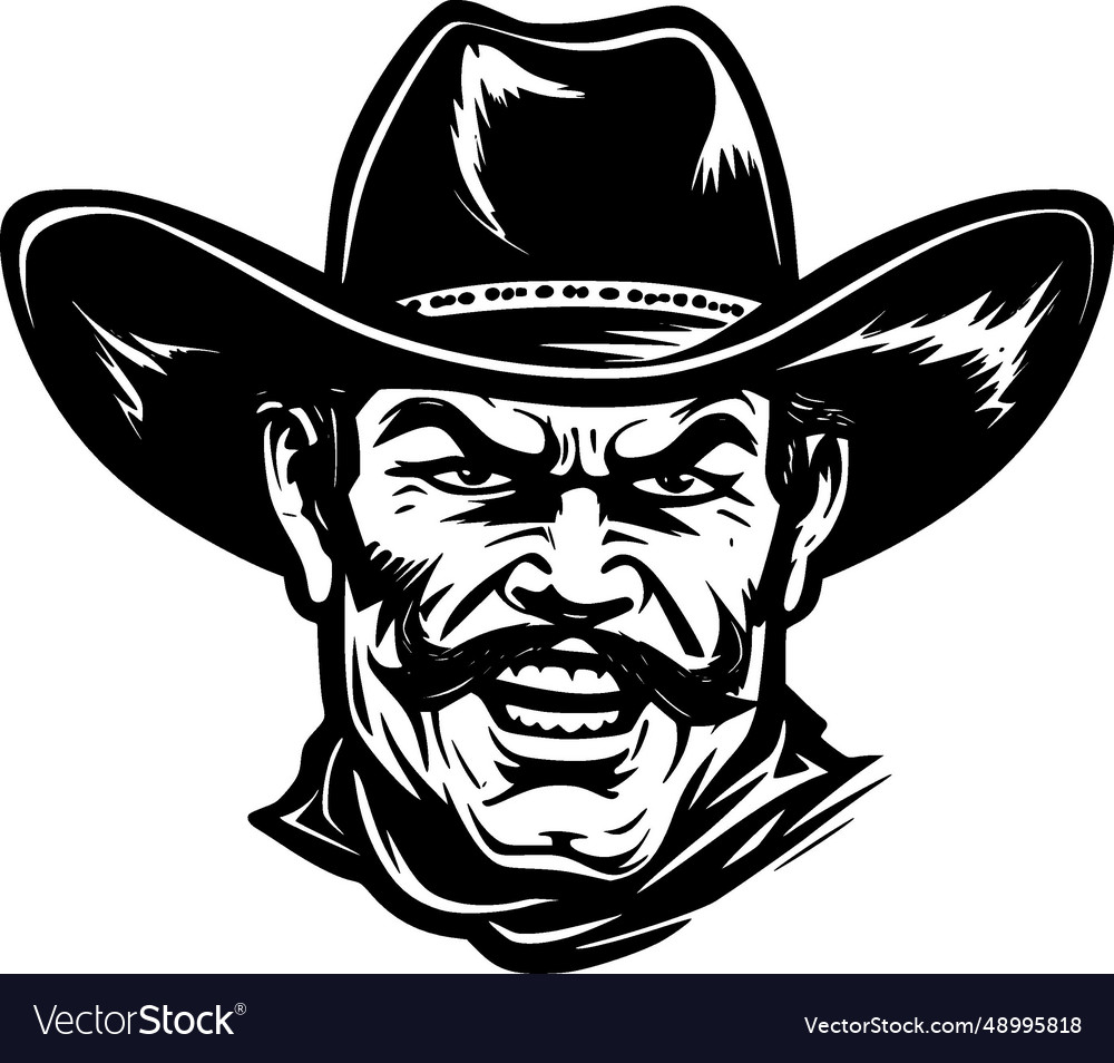 Cowboy - black and white