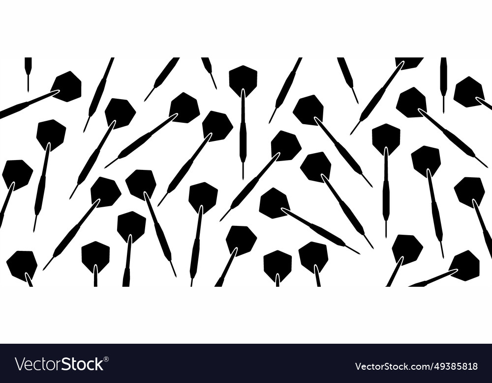 Dart arrows for board game vector image Dart arrows for board game