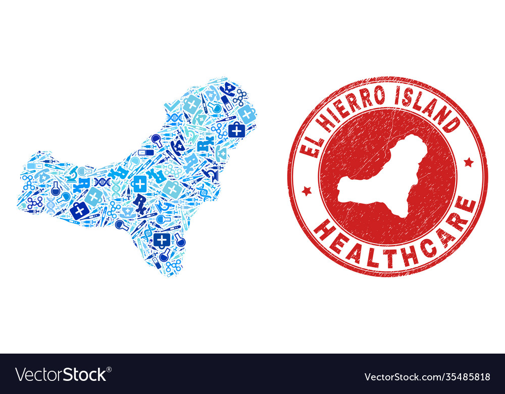 Health care dose mosaic el hierro island map