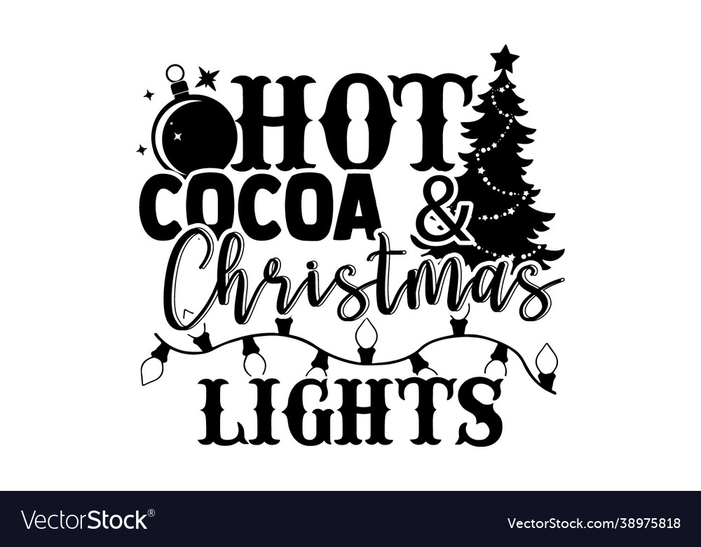 Hot cocoa christmas lights