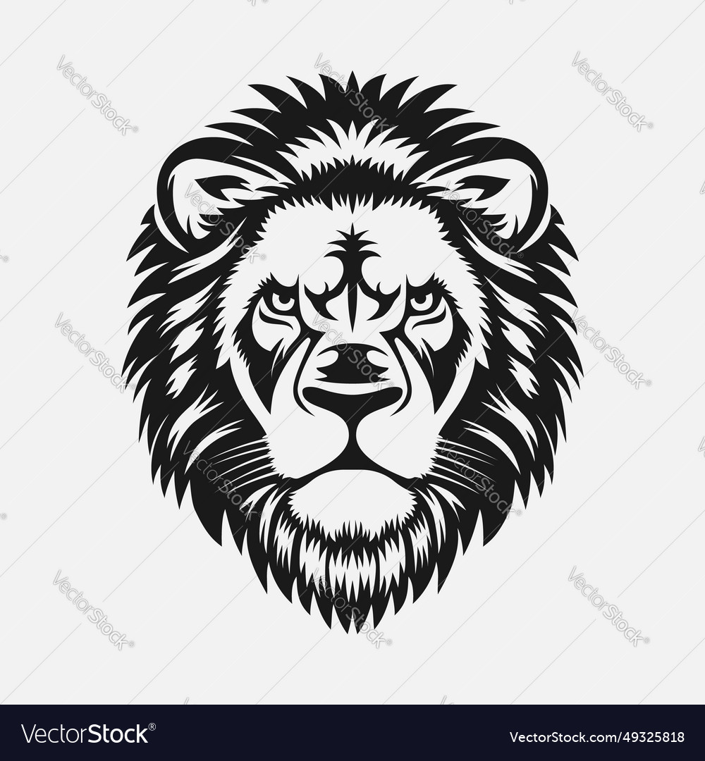 Lion mascot animal head