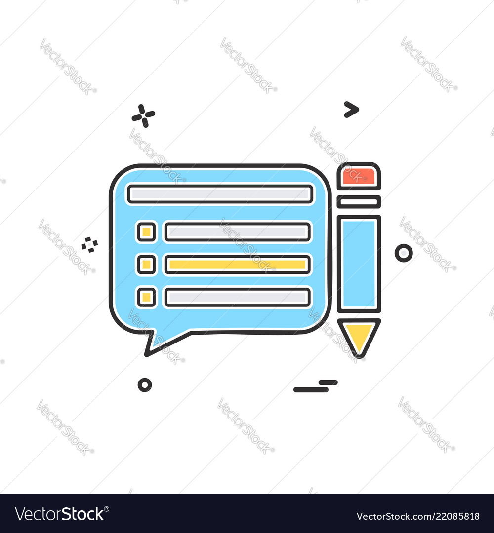 Message icon design