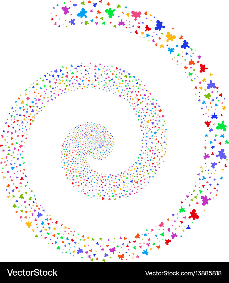 Plugin fireworks spiral Royalty Free Vector Image