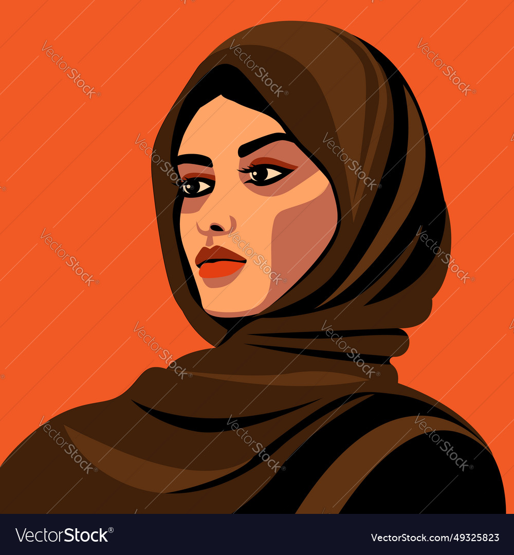 Arabic women in traditional clothes vector image Arabic women in traditional clothes