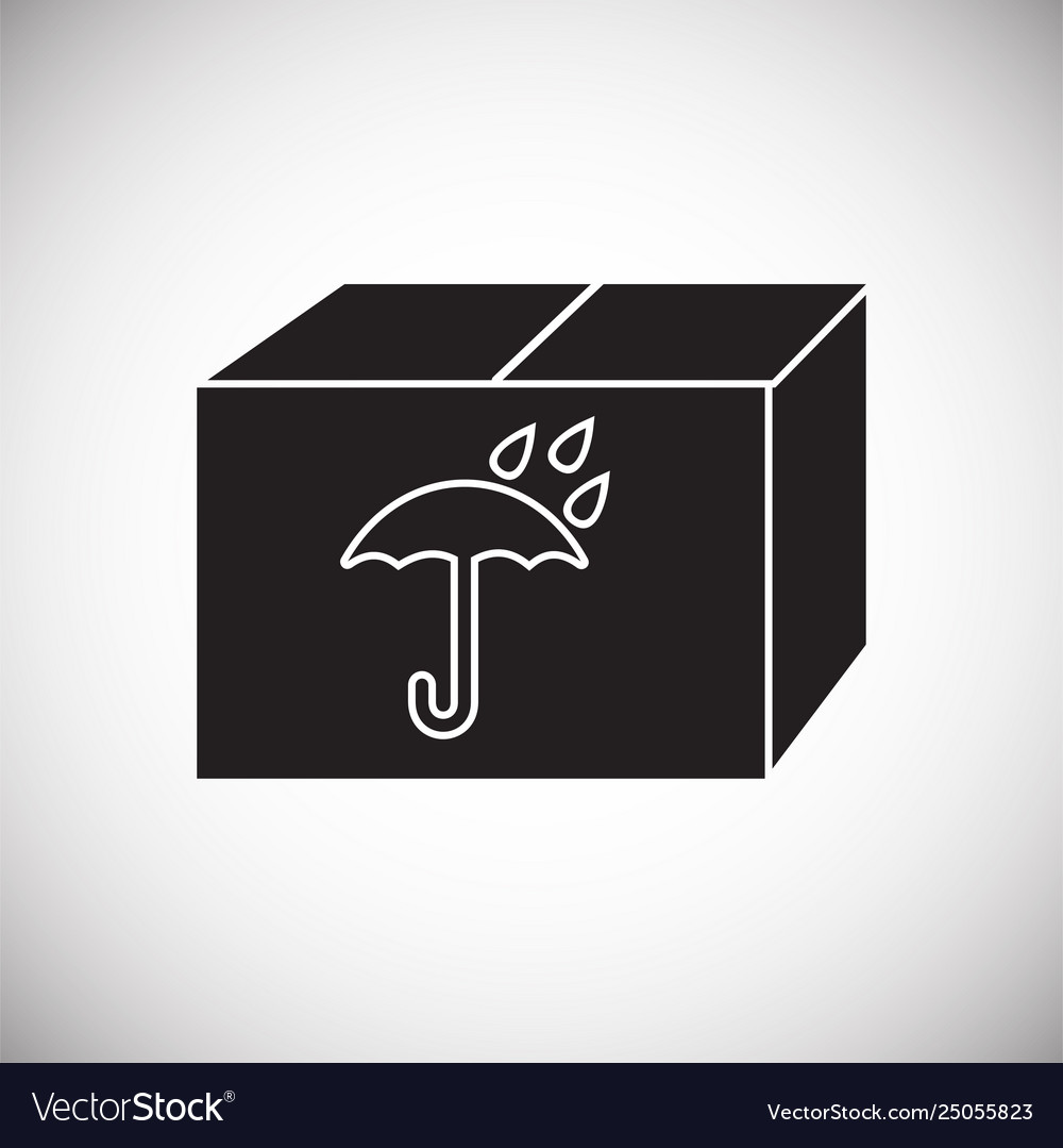 Box icon on background for graphic and web design