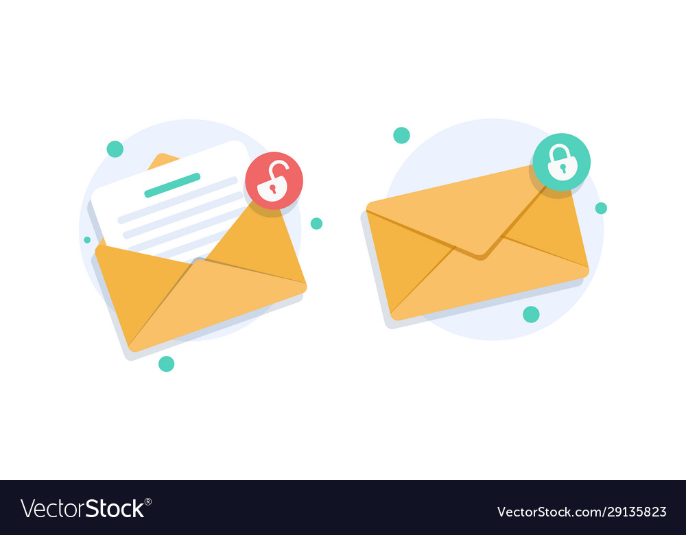 Email security conceptsecure icon