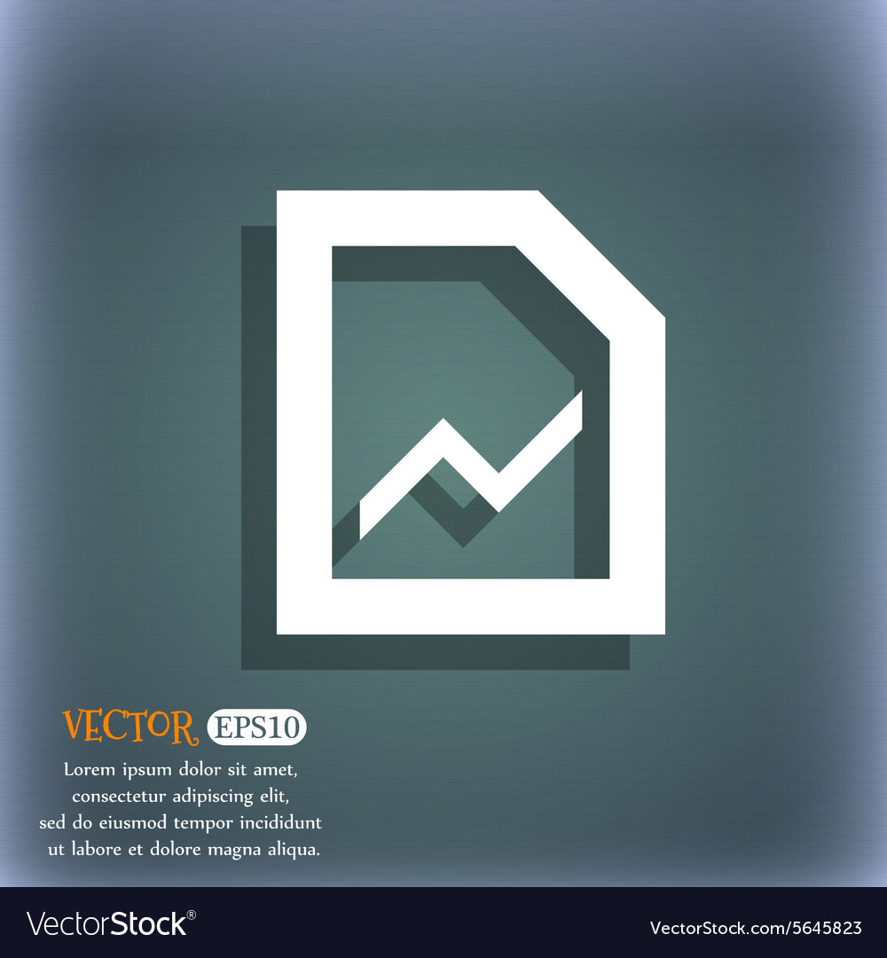 Growth and development concept graph of rate icon