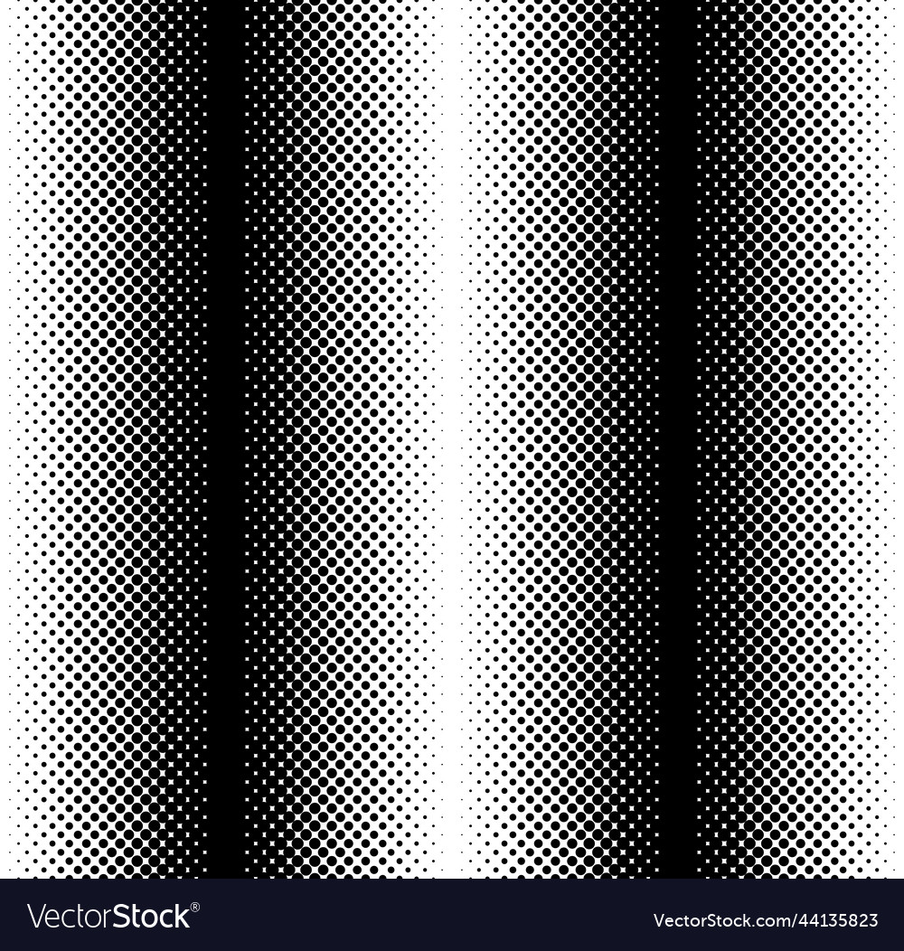 Halftone gradient in seamless pattern vector image Halftone gradient in seamless pattern