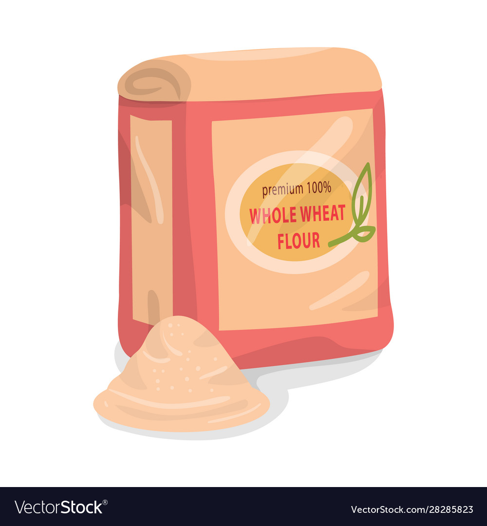 Isolated object flour and pack icon collection