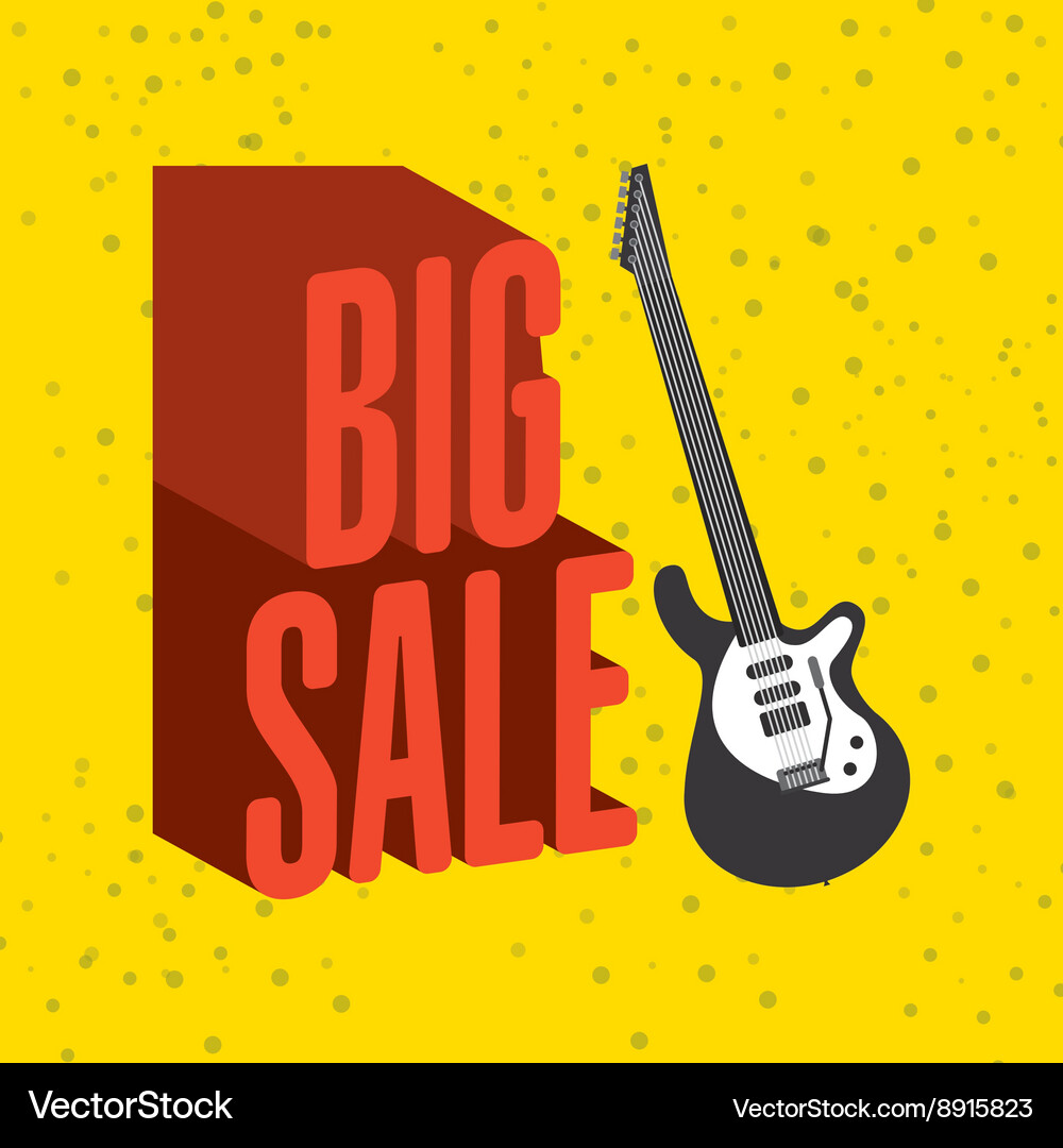 Music sale design Royalty Free Vector Image VectorStock