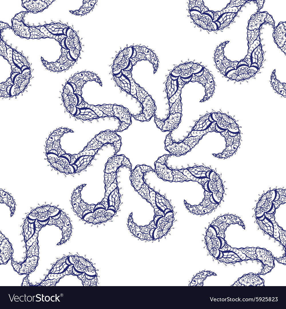 Seamless blue pattern
