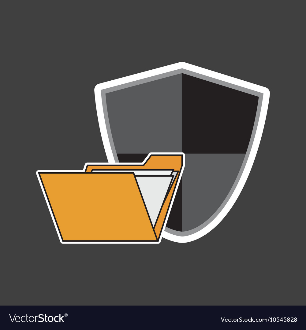 Envelope or file folder and shield system security