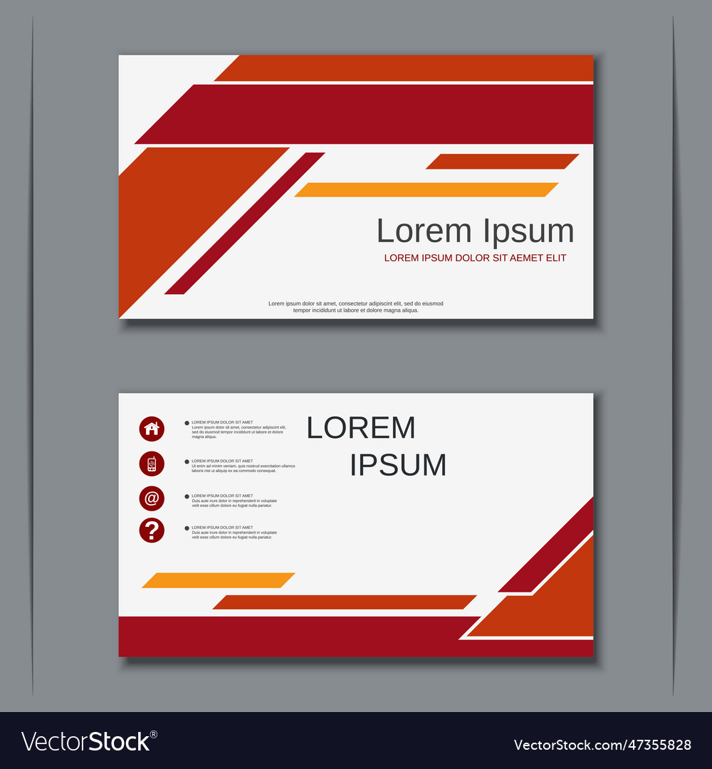 Modern business visiting card design template