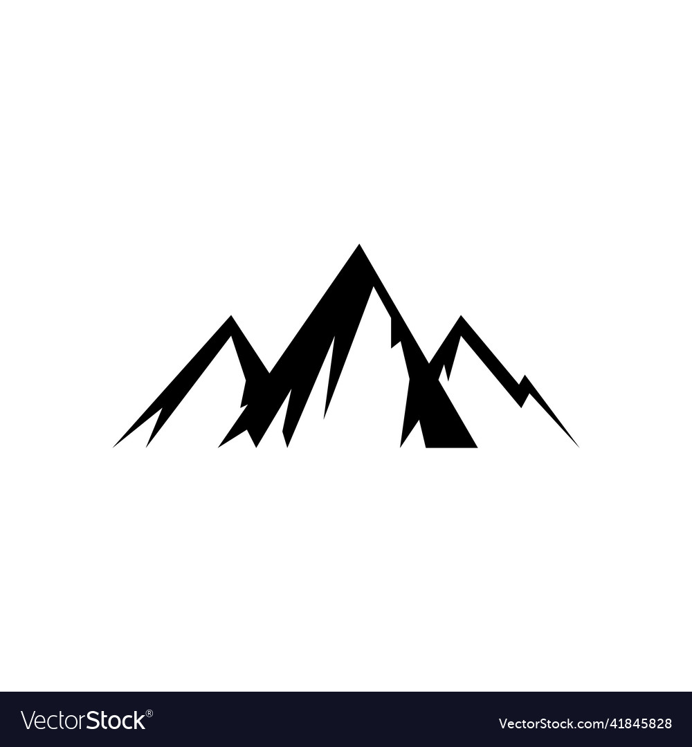 Mountain icon design template isolated