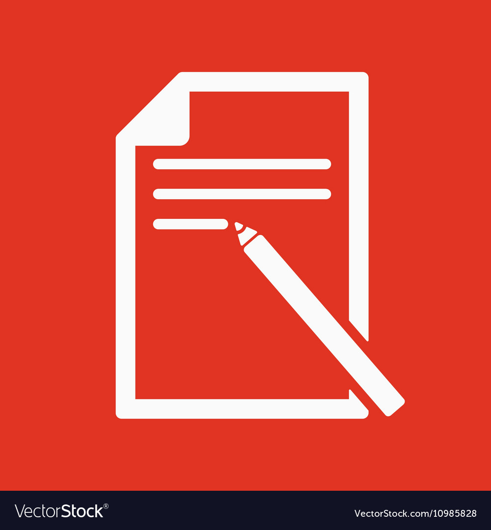 Note paper icon text file symbol flat