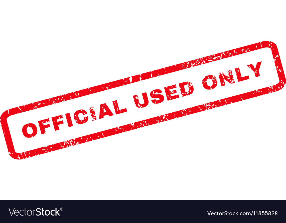 Official used only rubber stamp Royalty Free Vector Image