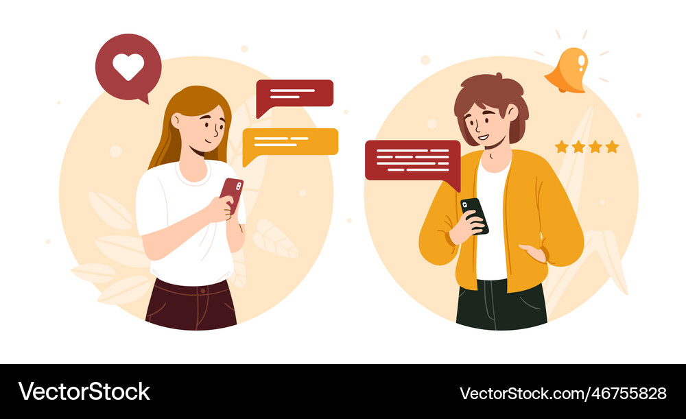 Human Using Things People using different gadgets Royalty Free Vector Image