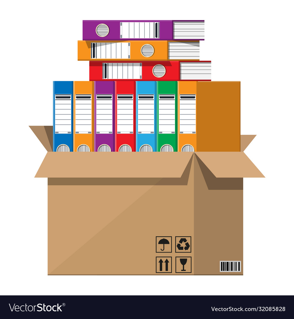 Pile of Documents and Boxes