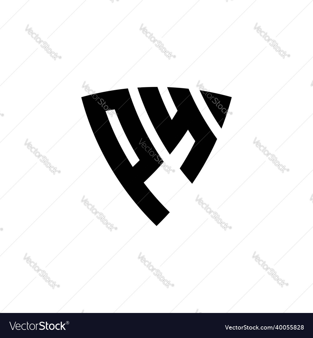 Py logo monogram triangle shield style