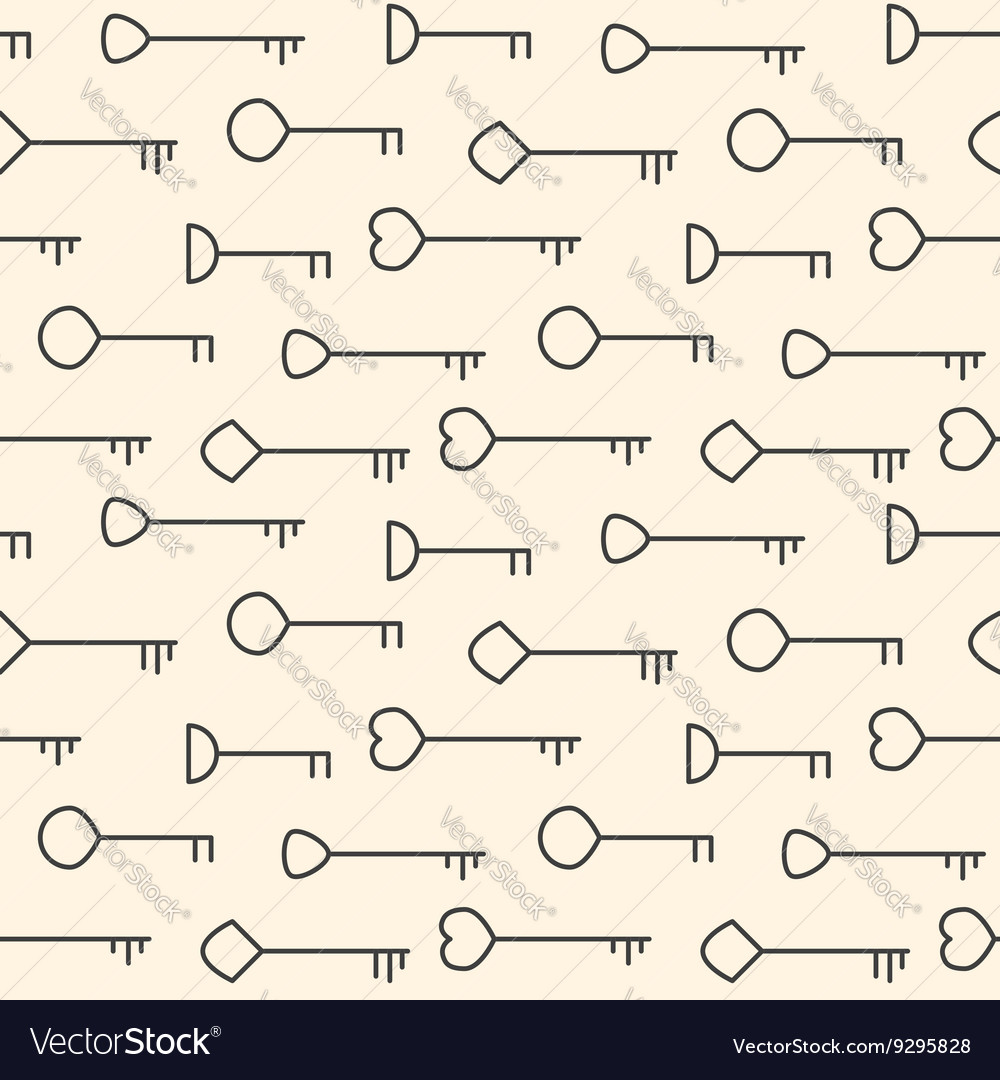 Seamless pattern made of keys
