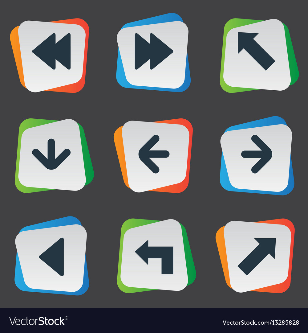 Set of 9 simple pointer icons can be found