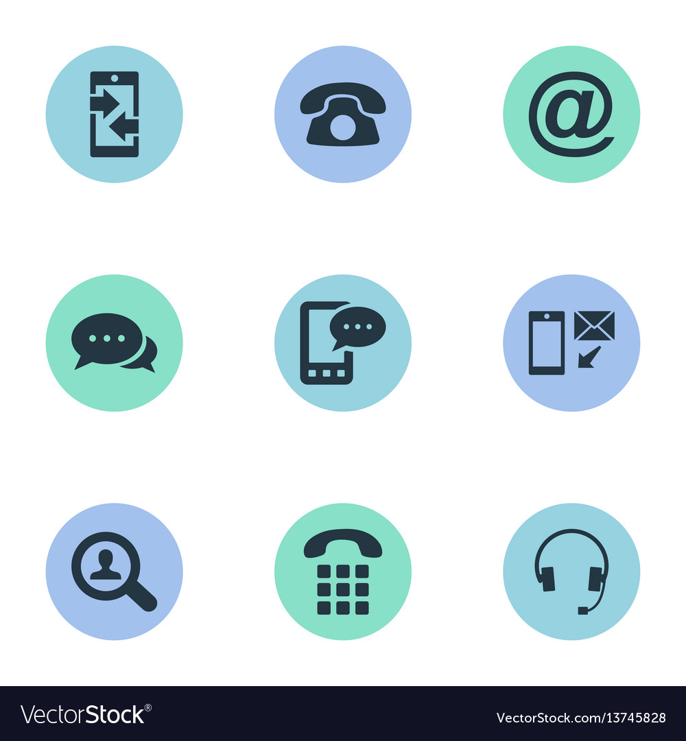 Set of simple connect icons