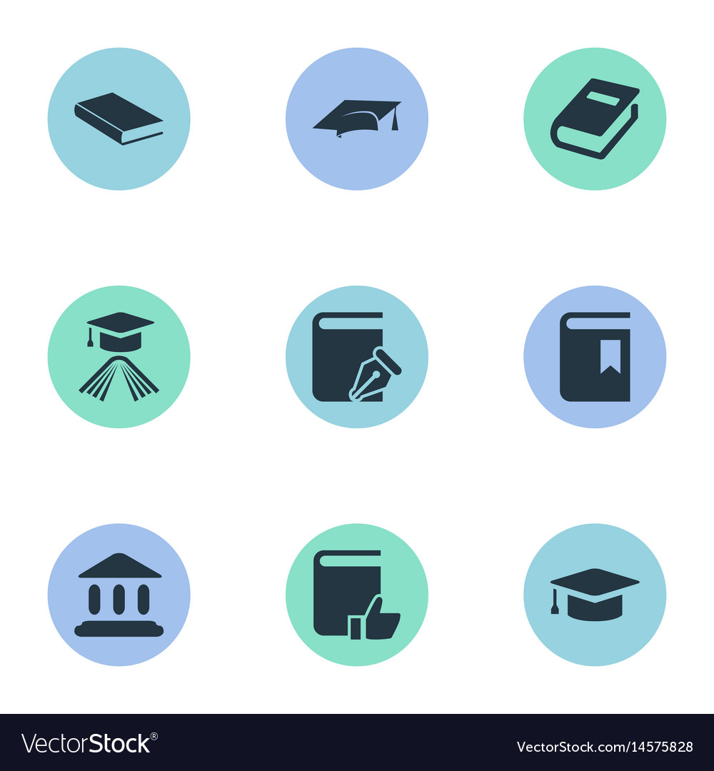 Set of simple knowledge icons