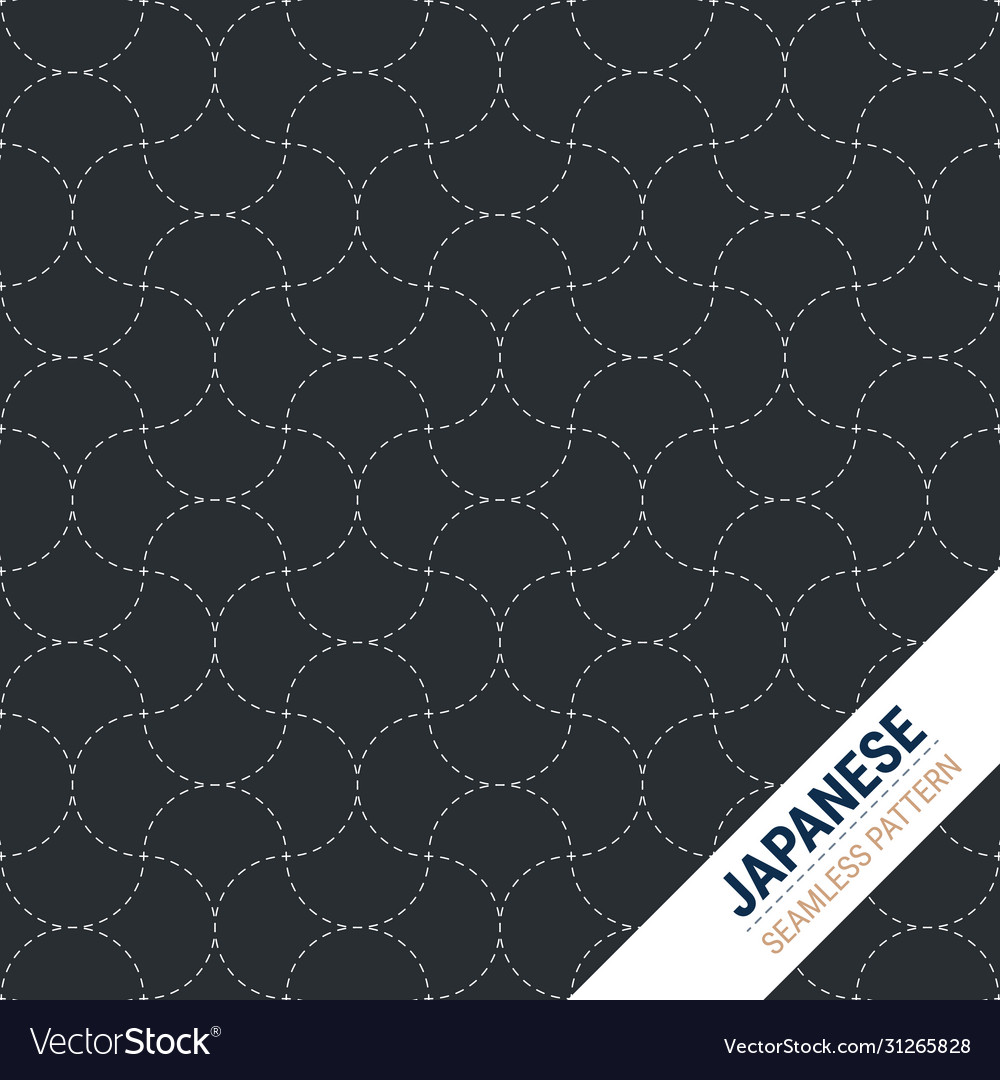 Traditional japanese seamless pattern Vector Image Traditional japanese seamless pattern