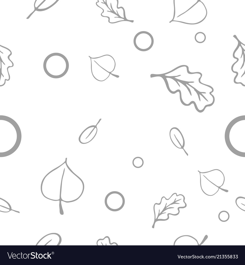 Autumn seamless pattern vector image Autumn seamless pattern