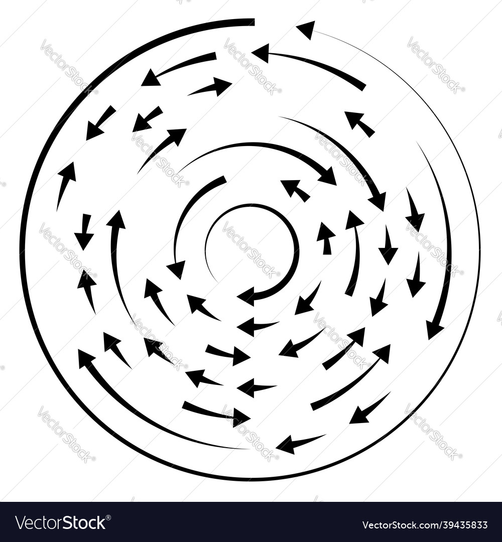 Circular circle arrows in reverse opposite Vector Image Circular circle arrows in reverse opposite