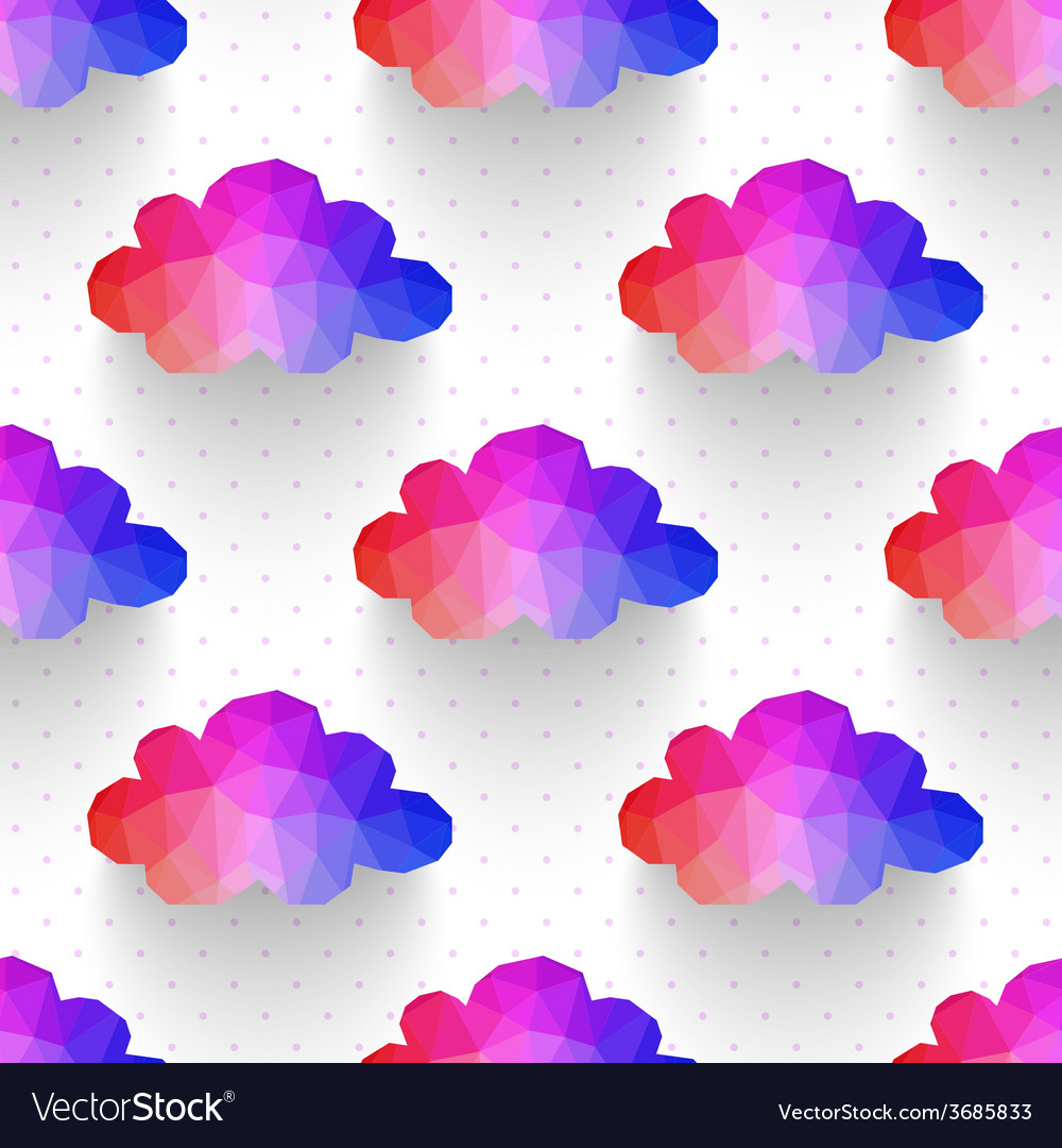 Cloud seamless pattern background made