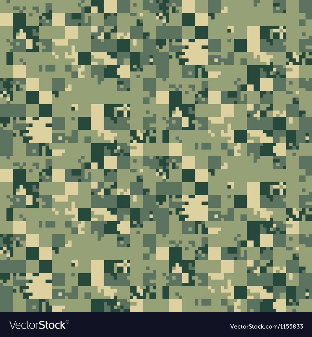 camouflage digital pattern seamless vector royalty pixel effect