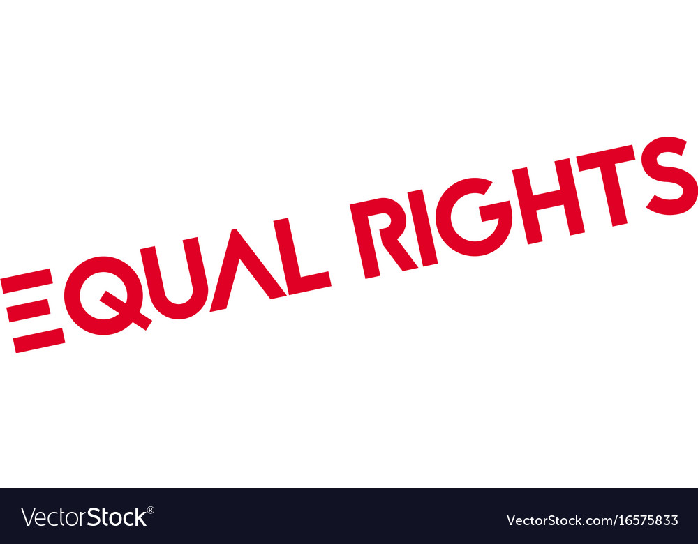 Equal rights rubber stamp Royalty Free Vector Image